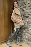 Finnick Luxury Faux Fur Waterfall Jacket Soft Tan /50=